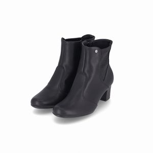 Bota Laura Cano Curto Salto Médio Preto