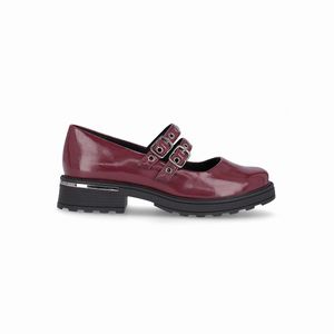 PICCADILLY MAXI - Sapato Mocassim Gisa Salto Médio Vinho