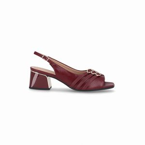 Slingback Renee Salto Médio Vinho