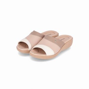 Tamanco Fascite Anabela Médio Rose