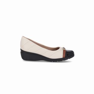 PICCADILLY MAXI - Loafer Beth Anabela Médio Off White
