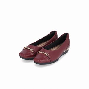PICCADILLY MAXI - Sapato Fernanda Salto Baixo Vinho