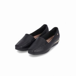 PICCADILLY MAXI - Sapato Fernanda Salto Baixo Preto