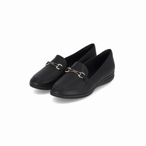 Loafer Sandy Anabela Baixo Preto