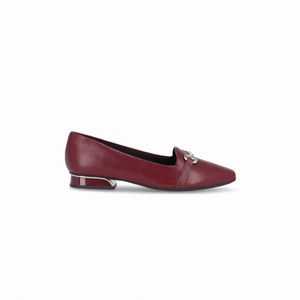 PICCADILLY MAXI - Sapato Silvia Salto Baixo Vinho