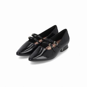 PICCADILLY MAXI - Sapato Silvia Salto Baixo Preto
