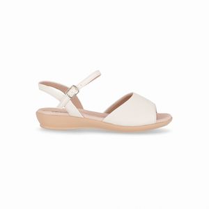 Sandália Camila Rasteira Off White