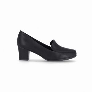 Loafer Laura Salto Médio Preto