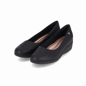 PICCADILLY MAXI - Sapato Beth Anabela Médio  Preto