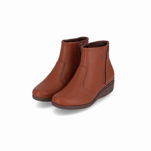 PICCADILLY MAXI - Bota Beth Cano Curto Conhaque