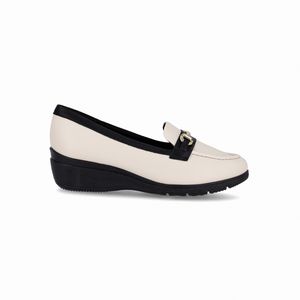 PICCADILLY MAXI - Loafer Beth Anabela Médio Off White