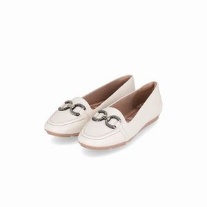 PICCADILLY MAXI - Sapatilha Michele Salto Baixo Off White