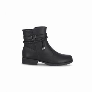 Bota Leci Cano Curto Salto Baixo Preto