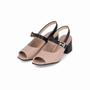 PICCADILLY MAXI - Slingback Adriana Salto Médio Fendi
