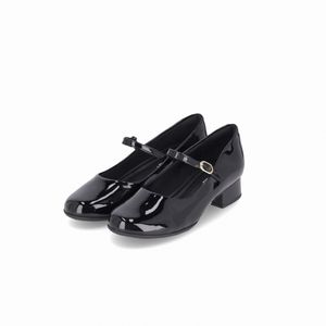 Sapato Boneca Jaqueline Salto Baixo Preto