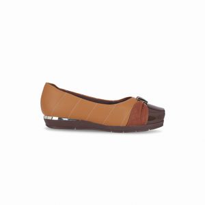 PICCADILLY MAXI - Sapato Fernanda Salto Baixo Mascavo