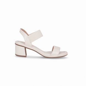 Sandália Paola Salto Médio Off White