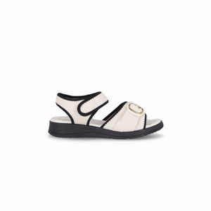 Papete Esporão Anabela Médio Off White