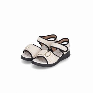 Papete Esporão Anabela Médio Off White