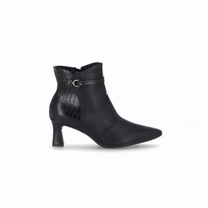 Bota Irene Cano Curto Salto Alto Preto
