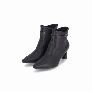 Bota Irene Cano Curto Salto Alto Preto