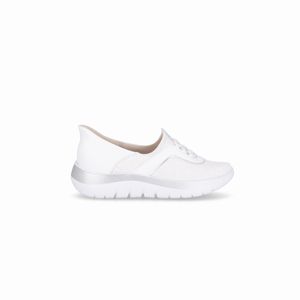 Tênis SlipFit Salto Médio Branco Neve