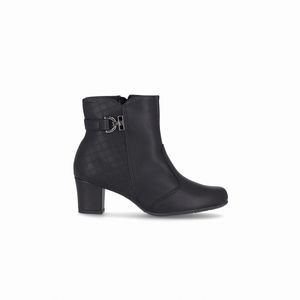 Bota Laura Cano Curto Salto Médio Preto