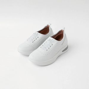 Tênis SoftStep Salto Anabela Médio Branco