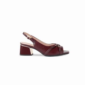 Slingback Renee Salto Médio Vinho
