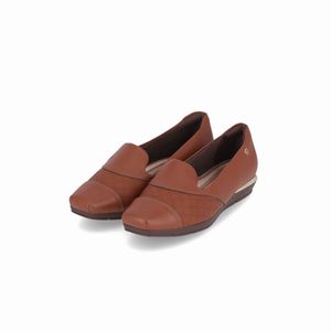 PICCADILLY MAXI -Loafer Fernanda Salto Baixo Conhaque