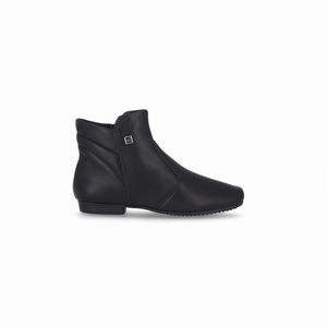 Bota Raquel Cano Curto Salto Baixo Preto