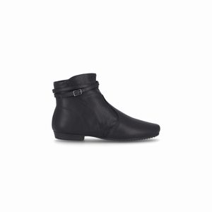 Bota Raquel Cano Curto Salto Baixo Preto