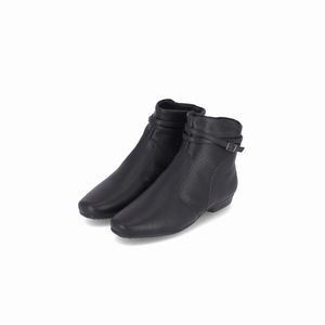 Bota Raquel Cano Curto Salto Baixo Preto