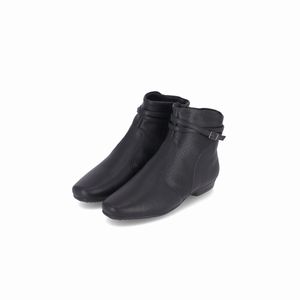 Bota Raquel Cano Curto Salto Baixo Preto