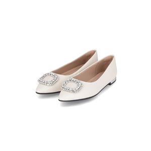 Sapatilha Ana Salto Baixo Off White