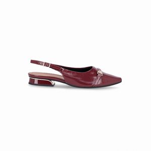 PICCADILLY MAXI - Slingback Silvia Salto Baixo Vinho