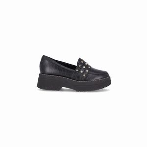 Loafer Fabiana Salto Médio Preto