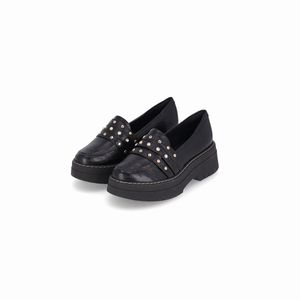 Loafer Fabiana Salto Médio Preto