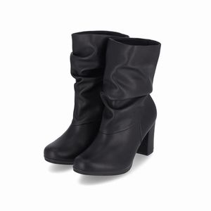 Bota Deise Cano Médio Salto Alto Preto