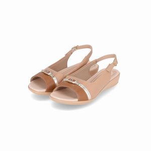 Sapato Slingback Camila Nude Claro