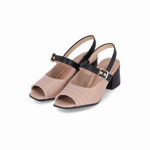 PICCADILLY MAXI - Slingback Adriana Salto Médio Fendi