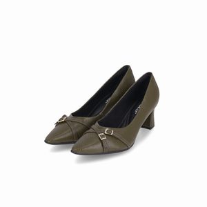 Scarpin Irene Salto Alto Militar