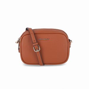 Bolsa Flávia Crossbody Pequena Ocre