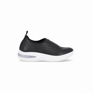 Tênis SoftStep Salto Anabela Médio Preto