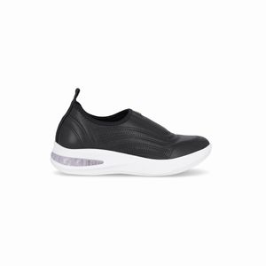 Tênis SoftStep Salto Anabela Médio Preto