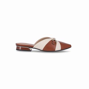 PICCADILLY MAXI - Mule Silvia Salto Baixo Conhaque