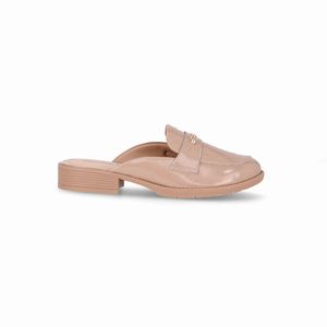 Mule Leci Salto Baixo Fendi