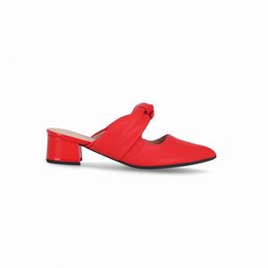 Mule Taci Salto Médio Vermelho