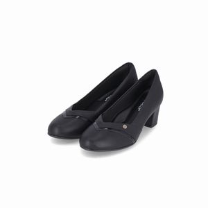Scarpin Laura Salto Médio Preto