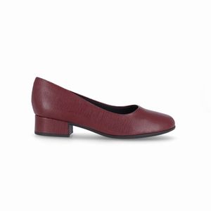 Scarpin Jaqueline Salto Médio Vinho